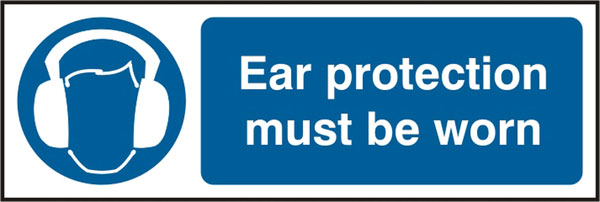 EAR PROTECTION MUST BE WORN SIGN - BSS11405