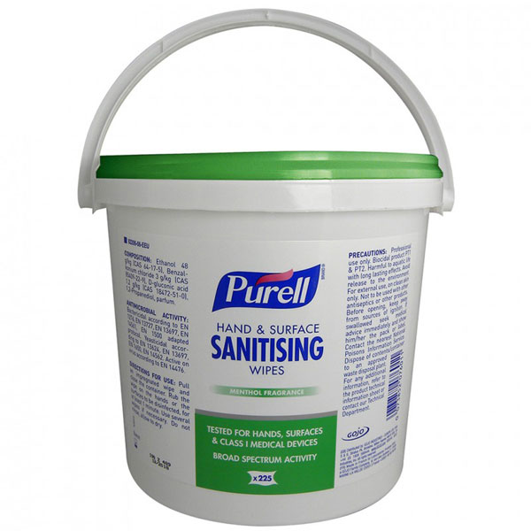 PURELL HAND AND SURFACE SANITISING WIPES (BUCKET) - GJ92206-06